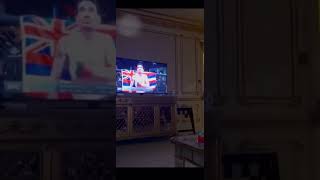 Sean O'Malley recreated the video of Conor McGregor squaring off Max Holloway on his TV