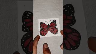 Diy cute butterfly 🦋 #creativitywithaera #art #butterfly #shortsvideo