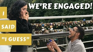 I GUESS WE'RE ENGAGED!! - Our funny proposal story