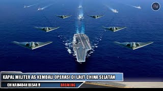 AS KEMB4LI KIRIM KAPAL INDUK DAN PESAWAT TEMPUR B-2 SPIRIT KELAUT CHINA SEL4T4N