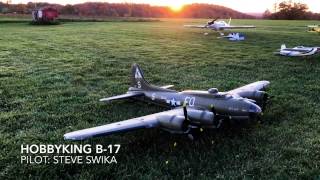 HobbyKing 1875mm B-17 F/G Flying Fortress - Against the Sunset @ LAMS