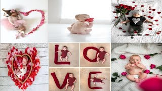 valentine day theme baby photoshoot ideas