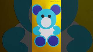 Easy Teddy Bear with paper craft | Teddy bear birthday card tutorial | Handmade Greeting Card #diy