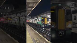 Class 377s pull into Haywards Heath