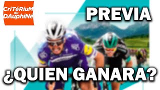 Previa Criterium Dauphine ¿Quien Ganara? - BIKE AND ROLL