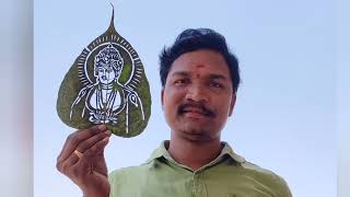 మహాత్మా బసవేశ్వర జయంతి LED leaf art #basavajayanti #leafart