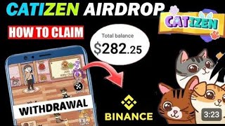 Catizen withdrawal BINANCE