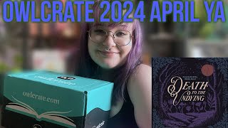 Owlcrate April 2024 YA Unboxing 🍄Death to the Undying🥀