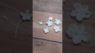 Crochet Miniature Cherry Blossom Flower Tuturial | micro crochet flower with patterns for beginners