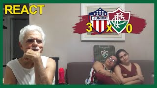 FAMILIA TRICOLOR REAGE À 3 JUNIOR BARRANQUILLA X 0 FLUMINENSE - COPA SULAMERICANA 2022