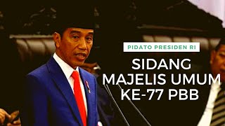 Pidato Presiden Joko Widodo pada Sidang Majelis Umum ke-75 PBB