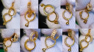 Photo Stone Earrings Gold Jewellery - Earrings Designs with Price and Weight