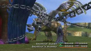 Final Fantasy X   Cheats and hacks   Seymour Guado and Anima together versus Th'uban