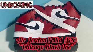 Unboxing the Air Jordan 1 Mid (GS) “Chicago Black Toe” + Closer look (Philippines 🇵🇭)