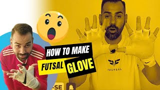 Learn how to make Futsal Gloves for goalkeepers - #gk #goalkeeper