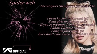 BLACKPINK|Secret lyrics (straight to ya dome like/Album cover!)