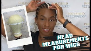 DETAILED Head Measurements for a Custom Fitted Wig & Glueless Frontal