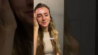 Night skincare peeling routine with Korean cosmetics