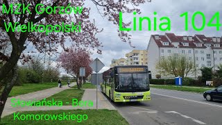 MZK Gorzów Wielkopolski, linia 104 - MAN NL363-15 Lion`s City LL #653