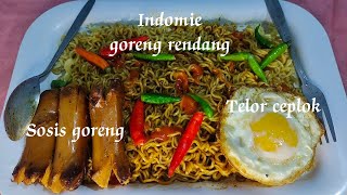 Indomie goreng rasa rendang.sosis telor ceplok‼️rasa mantap 🔥