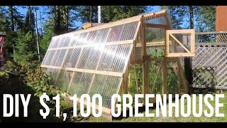 Unique DIY Greenhouse Build Start to Finish