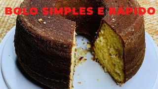 BOLO SIMPLES - AQUELE BOLO PRÁTICO E ECONÔMICO PARA UM CAFÉ DA MANHÃ | D'culinária