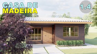 1.4 | Casa pequena de madeira  | DOIS QUARTOS