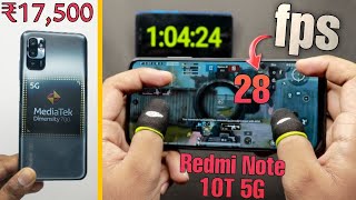 Redmi Note 10T 5G PUBG Test 🔥 Heating, Max Graphics, FPS Meter 🥵 MediaTek Dimensity 700 Impressive!