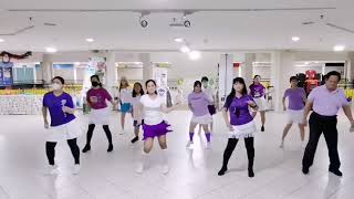 Cherry Red Line Dance - Demo By: D'Sisters & Friends LDG @yantitannjoek9792 #linedance #enjoydancing