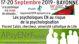 Les psychologues EN au risque de la psychologisation