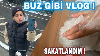 BUZ GİBİ BİR VLOG! (SAKATLANDIM!)