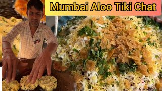 Most Popular Aloo Tikki Of Mumbai | Crispy Aloo Tikki Chaat | Indian Street Food #streetfood