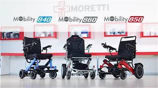 Carrozzine elettriche pieghevoli - Prodotti per la Mobilità della linea Mobility by Moretti.