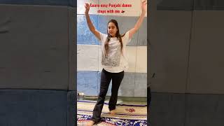 Learn easy Punjabi dance steps with me 💃@dancewithjasleengill #dancevideo #youtubeshorts