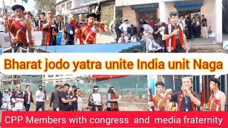 CPP coverage on bharat jodo yatra rally by Nagaland Pradesh Congress committee.