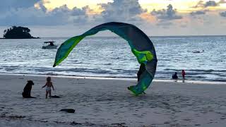 Kite surfing baby Phuket Thailand