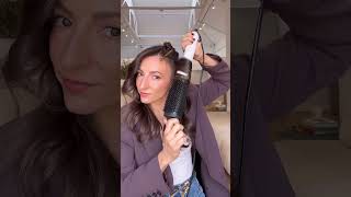 How to style a bouncy blowout at home using ghd duet blowdry 2-in-1 hair dryer brush 🖤#hairtutorial