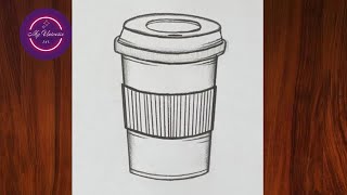 How to draw a cup of coffee || Easy drawing ideas for beginners || Easy drawings step by step