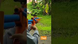 Banana tree test fire #shorts #airsoft #diy #airsoftinternational #airsoftguns #experiment #bbs