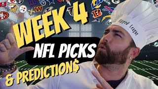 NFL PICKS AND PREDICTIONS WEEK 4 NFL 2024 !!