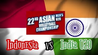 Indonesia vs India U20 🏐 AVC Asian Mens U-20 Volleyball Championship 2024