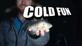 Ice Fishing Bluegill at Pinehurst lake