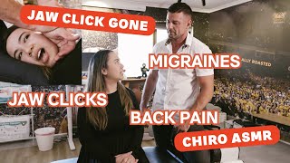 Chiro Adjusts Filipino Girl | JAW CLICK *GONE*