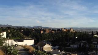 View of Granada, Spain, for the hills of Sacromonte