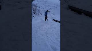 Tail grab 180° with mini-skis. #ski #parkskiing #allupro #shorts #viral