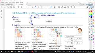 ESMATE CUARTO GRADO CLASE 1.7 UNIDAD 5