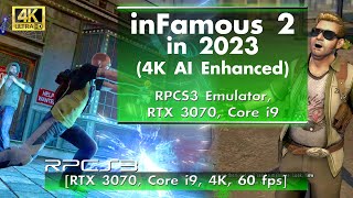 inFAMOUS 2 in 2023 - 4K, AI Enhanced Gameplay! [RPCS3 Emulator, 4K, 60 fps]