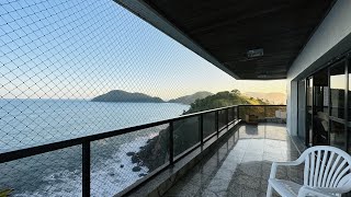 Apartamento Alto Padrão à venda na Praia das Astúrias em Guarujá, vista total para o mar