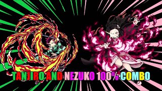 Tanjiro and Nezuko 100% Combo Demon Slayer Hinokami Chronicle