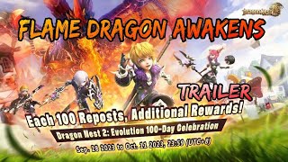 Flame Dragon Awakens Trailer | Dragon Nest 2 Trailer | 100-Day Celebration